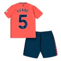Everton Michael Keane #5 Gostujuci Dres za djecu 2023-24 Kratak Rukav (+ Kratke hlače)